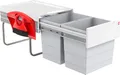 Produktbild: Hailo 3641221 - AS Raumspar Tandem Comfort - 20L/20L - Kehr-Set Abfallsammler Mülleimer