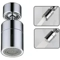 Produktbild: Wasserhahn-luftsprudler (silber), 360° Drehbarer Küchenarmatur-auslauf, Wassersparender Luftsprudler Mit 2 Modi, Luftsprudler-filter Für Küchen- Und Badezimmerwaschbecken