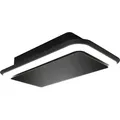 Produktbild: Silverline Side Lighted SLUD 124 s Deckenhaube 120 cm Schwarzglas - Schwarz