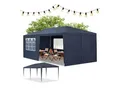 Produktbild: Juskys Partyzelt 3x6 m in Blau mit Dach & Seitenwänden – 18 m² Grundfläche – Sonnenschutz Outdoor