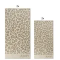 Produktbild: JOOP! 1707 Leo Handtuchset 2x Handtuch 2x Gästetuch, Creme, UVP: 66,90 €
