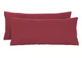 Produktbild: biberna 0077144 Kopfkissenbezug Feinjersey, gekämmte Baumwolle, superweich 2x 40x80 cm, rost