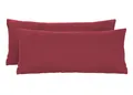Produktbild: Biberna Kissenbezug  Weinrot 40 x 80 cm 2 Stück Feinjersey 100% Baumwolle