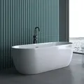 Produktbild: doporro Design Badewanne 170 x 78 x 60 cm Vicenza518 freistehend in Weiß inkl. DIN-Anschlüsse