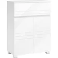 Produktbild: Badezimmerschrank BBK140W01, 60 x 30 x 80 cm, weiß – B