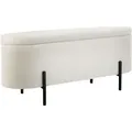 Produktbild: tectake® Sitzbank Lanja 96 x 36 x 43 cm - Creme