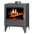 Produktbild: Victoria 05 Kaminofen Victoria Modena L schwarz -mit XXL-Sichtscheibe + Zulassung AT, 8.6 kW