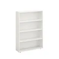 Produktbild: KOMTO Regal 80 cm breit Weiß - Bücherregal mit 4 Ebenen und Höhenverstellbare Regale, Standregal, Aufbewahrungsregal | Bookshelf Lumo 80 x 120 x 24 cm (BxHxT)