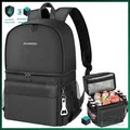 Produktbild: Kühlrucksack 2-IN-1 Isoliertasche groß Kühltasche Thermo Rucksack Auslaufsichere