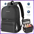 Produktbild: Kühlrucksack 2-IN-1 Isoliertasche Auslaufsicher für Picknick Strand Wandern 24