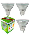 Produktbild: Trango 3er Set MR16030 LED Leuchtmittel mit MR16 Fassung zum Austausch herkömmlicher Halogen Leuchtmittel MR16 I GU5.3 I G4 12 Volt 3000K warmweiß Glühlampe, Reflektor Lampe