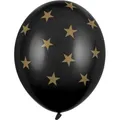 Produktbild: Partydeco Balloons 30cm, Stars, Pastel Black (1 pkt / 6 pc.) (6 Stück) (39404644)
