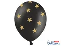 Produktbild: 6 Ballons schwarz Sterne