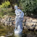 Produktbild: Venus mit Wasserlauf Steinfigur Statue 78 cm 28 kg Grau Weißbeton frostsicher