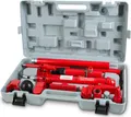 Produktbild: EBERTH Karosseriepresse Hydraulisch mit 10T Leistung, umfangreicher Ausbeulsatz inklusive Presse, 7 Druckstücke, Spreizer, Koffer