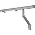 Produktbild: Inefa Dachrinnen Set PVC 3m NW 83 Kastenrinne für Gartenhaus Carport Grau