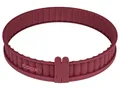 Produktbild: Coox Silikon-Quicheform mit Glasboden (Rot)