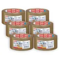 Produktbild: tesa tesapack Ultra Strong im 6er Pack - PVC-Klebebänder für festes Verpacken und sicheres Bündeln - Braun - 6 Rollen je 66 m