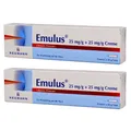 Produktbild: Emulus Creme 2 x 30 g mit Lidocain und Prilocain I örtliche Betäubung