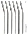 Produktbild: WMF Baric Trinkhalm 6 er Set Strohhalm mit Reinigungsbürste Borosilikatglas 23cm