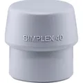 Produktbild: HALDER SIMPLEX Ersatzeinsatz TPE-mid grau 40mm Schlageinsatz Schonhammer NEU