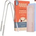 Produktbild: Zungenschaber mit Etui (2er-Pack), Zungenschaber aus 100% Edelstahl gegen