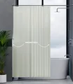 Produktbild: ovimar Magnetischer Duschvorhang Kjelfossen beige waschbar schnelltrocknend Anti Schimmel Duschvorhang 120 x 200 cm Vorhang Blickdicht für Badewanne oder Dusche