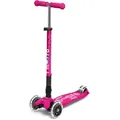 Produktbild: Scooter Maxi MICRO DELUXE foldable LED shock pink - MMD096