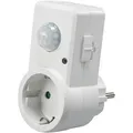 Produktbild: ChiliTec Steckdosenadapter weiß, 1-fach Schuko bis 1200 Watt, mit Bewegungsmelder