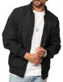 Produktbild: Soulstar Herren Blousonjacke als leichte Harrington-Jacke - Dünne Bomberjacke mit Stehkragen als Übergangsjacke für Männer - Men's Jacket S2_HAYES 50-Black-L