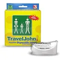 Produktbild: TravelJohn Campingtoilette TRAVEL JOHN Spucktüte Wegwerf Urinal 3 Stück TJ1N