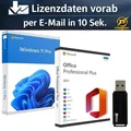 Produktbild: Microsoft Windows 11 Pro + Office 2021 Professional Plus + USB-Stick von ksenergy + Produktschlüssel + Lizenzdaten vorab per E-Mail in 10 Sekunden