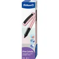 Produktbild: Pelikan Tintenroller Pina Colada rosé +1 Tintenpatrone 8er Faltschachtel (rosé-farbene Metallic-Lackierung, 1x) (821193)