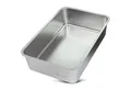 Produktbild: SCHLITZOHR Katzentoilette XXL Premium Edelstahl Katzenklo Lotte - silber, BxLxH: 60x40x15 cm, Edelstahl Toilette