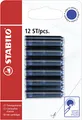 Produktbild: STABILO - Tintenpatronen zum Nachfüllen - Refill - 12er Pack - blau (löschbar)