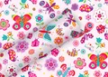 Produktbild: Geschenkpapier Blumen und Schmetterlinge 2 m
