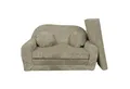 Produktbild: FORTISLINE Kindersofa Kindersofa Rosalia Ausklappbares Sofa aus Cord mit Verlängerung