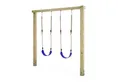 Produktbild: Wickey Doppelschaukel Aero Star – Robuste Holzschaukel mit 2 Schaukelsitzen, (Gartenschaukel mit Holzrahmen & höhenverstellbaren Sitzen, Familien-Schaukel für zwei Kinder - Erweiterbar mit Wickey Zubehör), Kompakte Maße & modernes Design – passt in fast jeden Garten