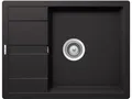 Produktbild: SCHOCK Küchenspüle Manhattan D-100 in Nero I Granitspüle mit verkürzter Abtropffläche I Einbauspüle für 50 cm Unterschrank I robuste kratzfeste Cristalite Spüle I Spüle mit Excenterbedienung​