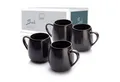 Produktbild: SÄNGER Becher Bali Kaffeeebecher Set (4-teilig), 4-tlg., Steingut, Dunkelgrau mit dunkler Maserung, Handmade, 350 ml, Premium Collection