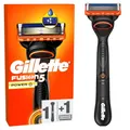 Produktbild: Gillette Fusion5 Power Rasierer für Männer, 1 Gillette Rasierer, 1 Ersatzklingen, Mit einem Gleitstreifen für ein sanftes Gleiten und 5 Klingen für eine gründliche, langanhaltende Rasur