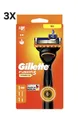 Produktbild: 3X Gillette Fusion5 Power Rasierer mit einer Rasierklinge