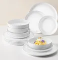 Produktbild: Sänger Geschirrset Tafelservice Marlo weiß 18 teilig für 6 Personen UVP: 99,- €