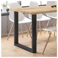 Produktbild: Vicco Tischbein, Schwarz, 60 x 72 cm Quadratisch schwarz Ø 60 cm x 60 cm x 72 cm x 8 cm