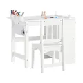 Produktbild: SoBuy Kindertisch mit 1 Stuhl Kindersitzgruppe Kinder Tisch Stuhl Set KMB60-W