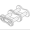 Produktbild: Steckglied 08 B-2 mit Feder