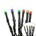 Produktbild: LED Lichterkette Deko Beleuchtung Party Garten Außen IP44 RGB 6h-Timer Batterie