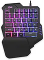 Produktbild: RedThunder Einhand-Gaming-Tastatur mit RGB-Hintergrundbeleuchtung und 35 Tasten