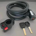 Produktbild: Prophete 6160 Fahrrad Schlüsselschloss Kabelschloss Spirale 150cm LED