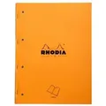 Produktbild: Rhodia 5x Block an der Seite geheftet A4 80 Blatt liniert 80g - Orange 118014C